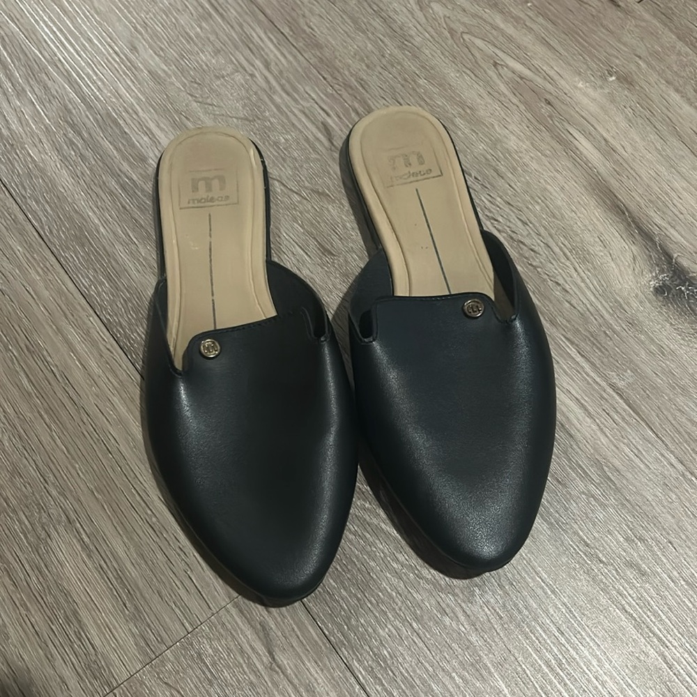 Black slip on shoes
